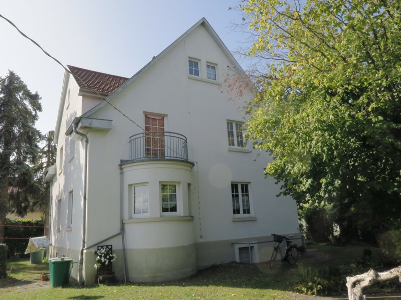 Ehemalige Fabrikantenvilla mit parkähnlichem Grundstück in Arnstadt-Haus - Gartenansicht